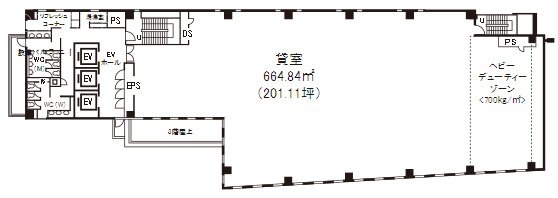 JRE東五反田一丁目ビル3F 間取り図