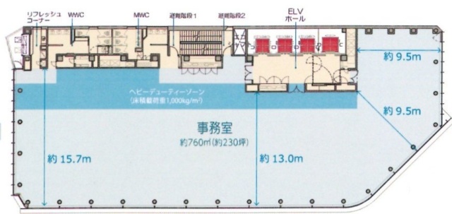 TMG八丁堀ビル4F 間取り図