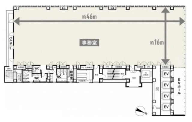 ポーラ青山ビル5F 間取り図