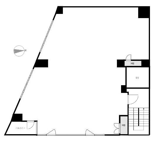 増田ビル5F 間取り図