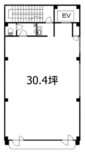 日本橋浜町2丁目ビル2F 間取り図