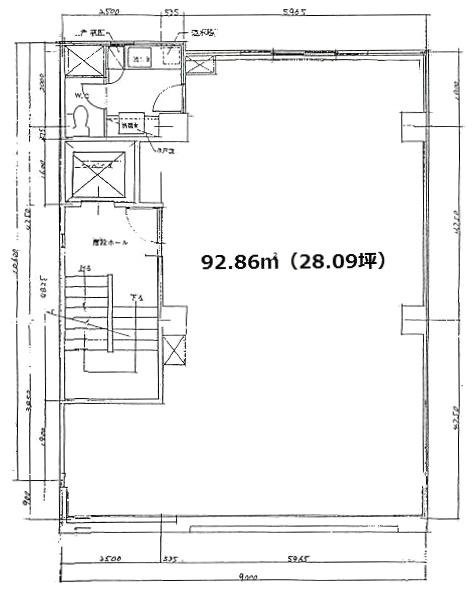 大和銀座一ビル2F 間取り図