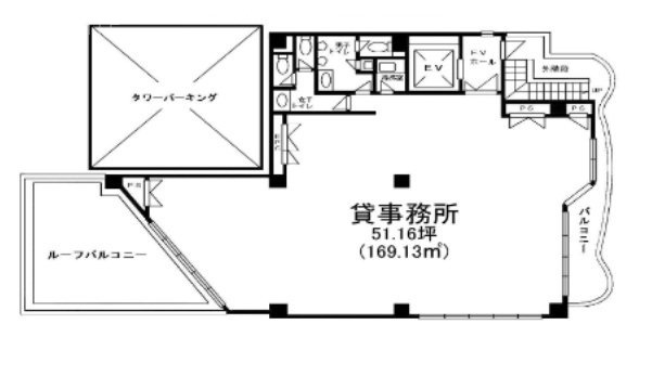 アスミビル7F 間取り図