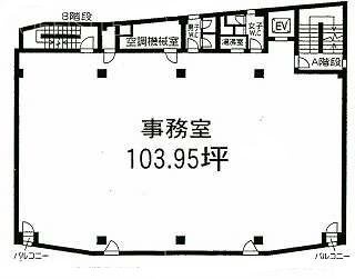 長田ビル6F 間取り図