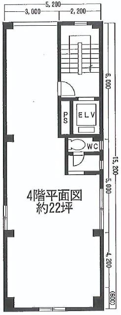 白蘭(ビャクラン)ビル4F 間取り図