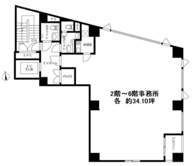 藍澤調布ビル5F 間取り図