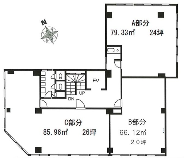 第5田中ビル2F 間取り図