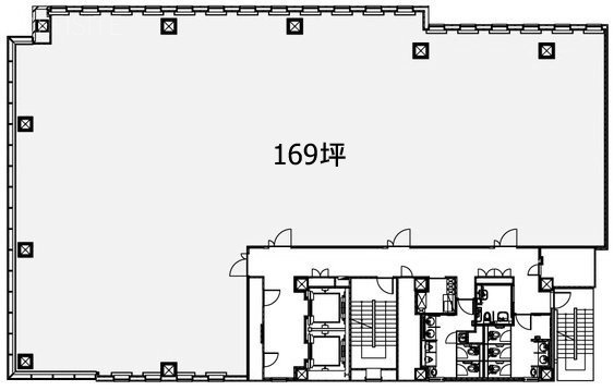 大和茅場町ビル6F 間取り図