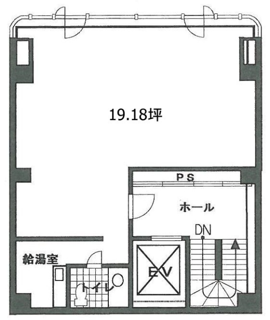 ウィンド新川ビル5F 間取り図