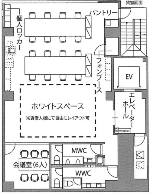 Bizflex東京八重洲5F 間取り図