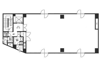 新倉本社ビル2F 間取り図
