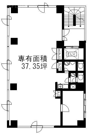 飯田ビル4F 間取り図