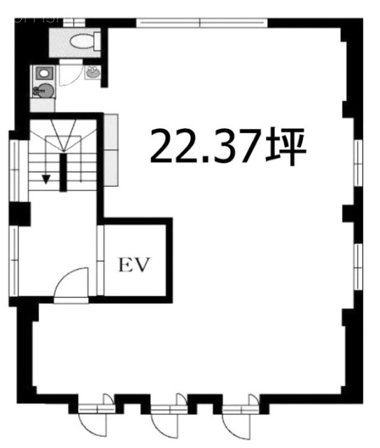 AKビル1F 間取り図