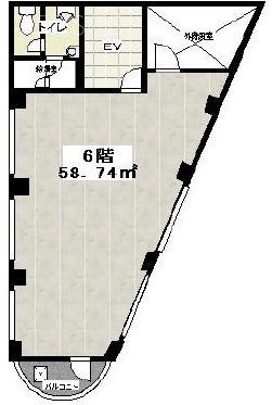 神泉モンドビル6F 間取り図