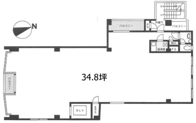 PITーINビル6F 間取り図