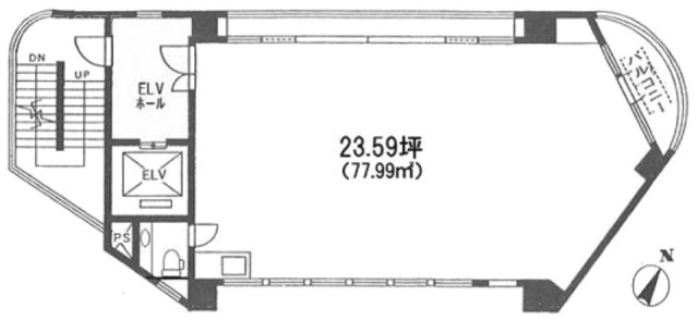 Nーcross KUDAN6F 間取り図