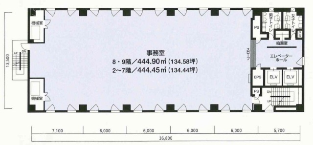 光文恒産ビル5F 間取り図