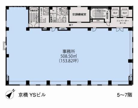 京橋YSビル7F 間取り図