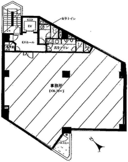 北品川21ビル6F 間取り図