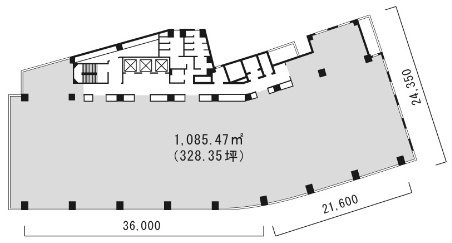 三番町東急ビル12F 間取り図