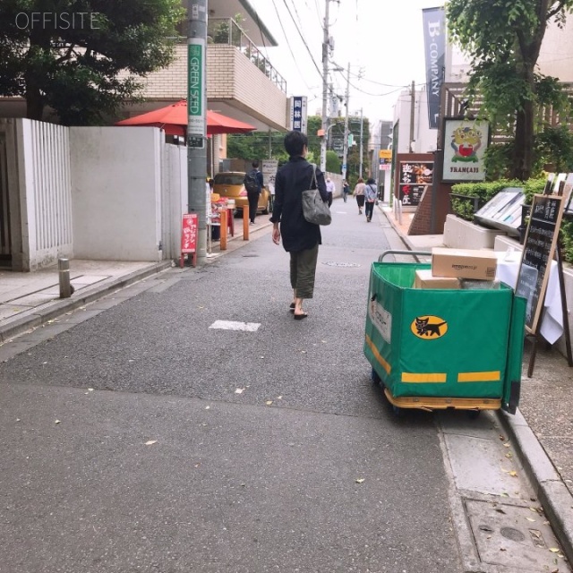 メーゾンブランシュⅡ ビル前面道路