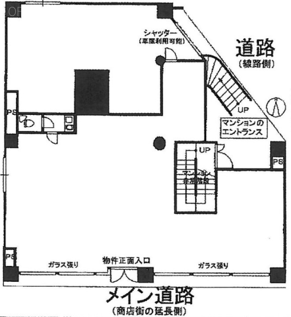 ルナハイツ蒲田1F 間取り図