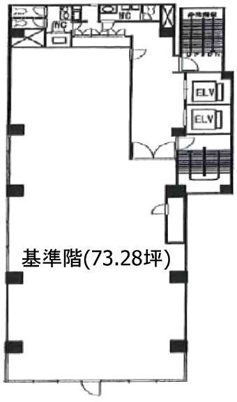 岩尾大和ビル6F 間取り図
