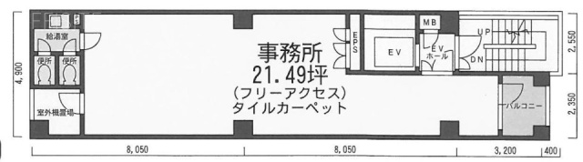 いちご四谷四丁目ビル3F 間取り図