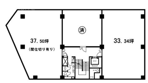 全国たばこビルB1F 間取り図