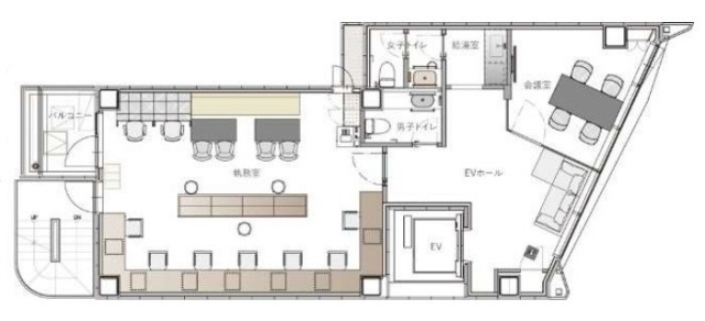 +SHIFT KANDA4F 間取り図