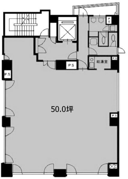 揚場ビル6F 間取り図