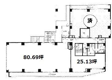 大島神田ビル(アビタシオン大島)B 間取り図