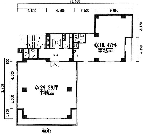 津久井21ビル5F 間取り図