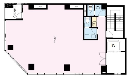 Shinto銀座ビル(旧 ヒューリック築地ビル)6F 間取り図