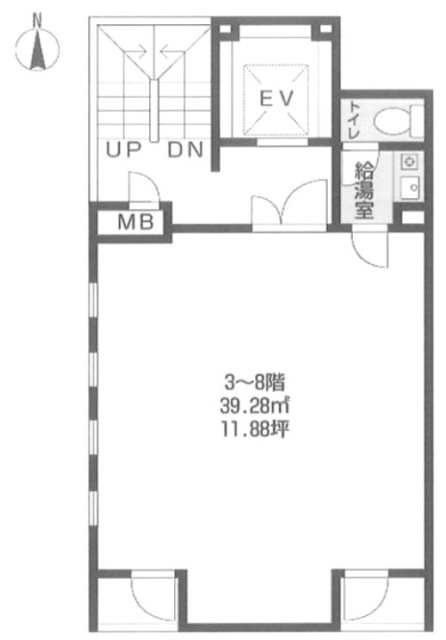 幡ヶ谷ACTビル2F～3F 間取り図