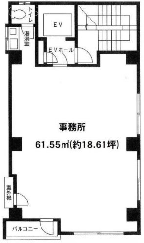 旭屋石橋ビル3F 間取り図