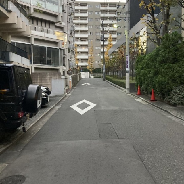 チサンマンション原宿 ビル前面道路