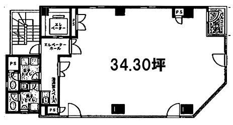 内田ビル4F 間取り図