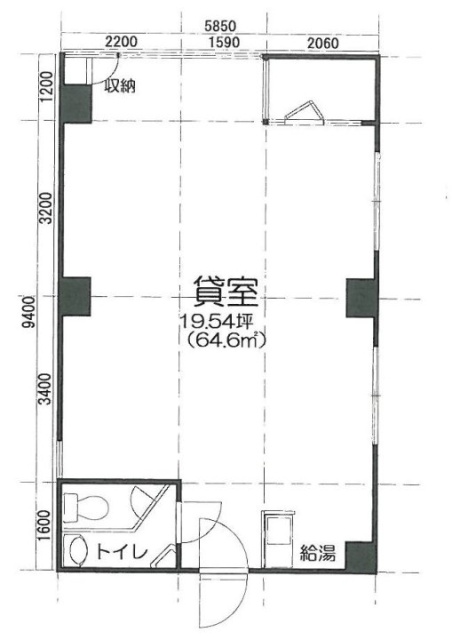 三津和ビル2F 間取り図