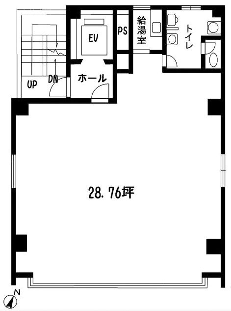 平野ビル1F 間取り図