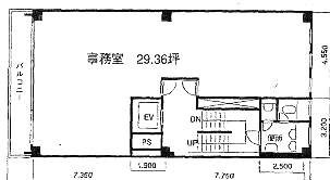 麻布台誠工社ビルB1F 間取り図