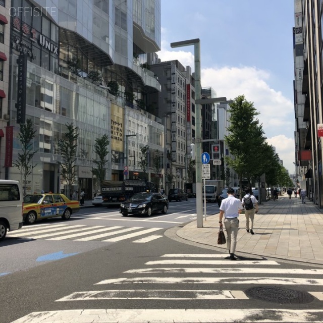 サクセス銀座ファーストビル ビル前面道路