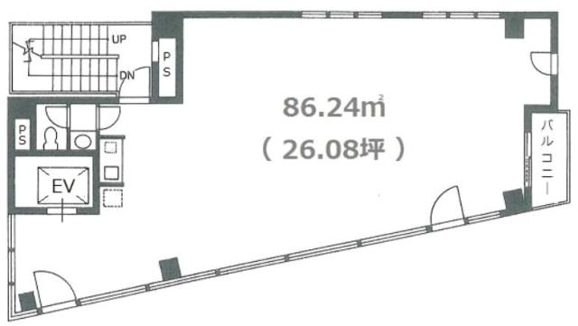 中野NSBビル2F 間取り図