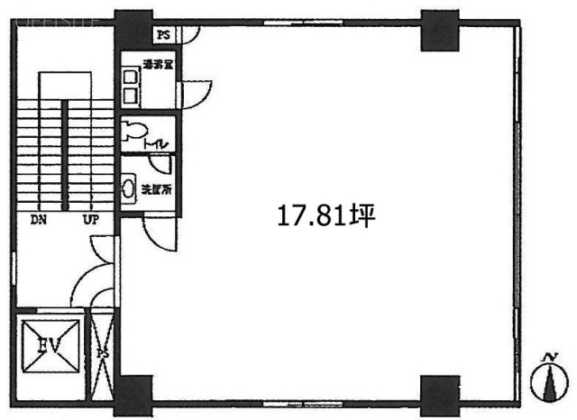 晴花ビル8F 間取り図