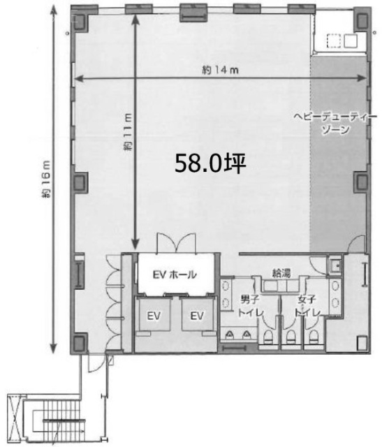 マルヒロ日本橋ビル8F 間取り図