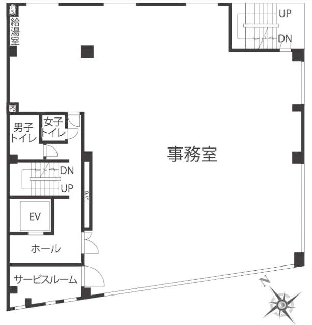 カントー第二別館6F 間取り図