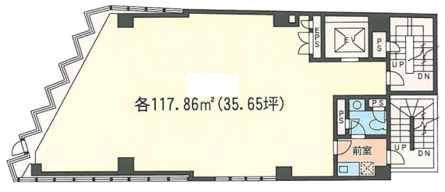 オーチュー第7ビル4F 間取り図