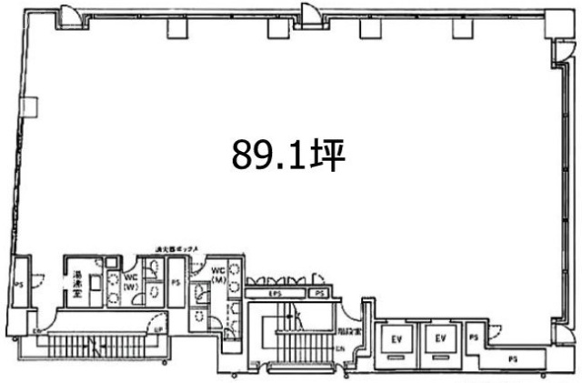 日本橋橘ビル1F 間取り図