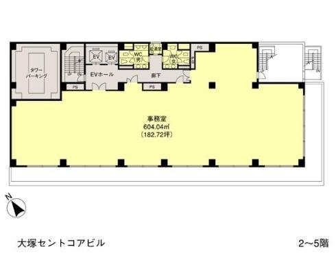 いちご大塚ビル2F 間取り図