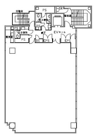 コスモ新宿御苑ビル10F 間取り図